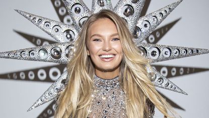 Romee Strijd Wearing ﻿Swarovski Bodysuit at ﻿Victoria's Secret Fashion  Show﻿ | Marie Claire