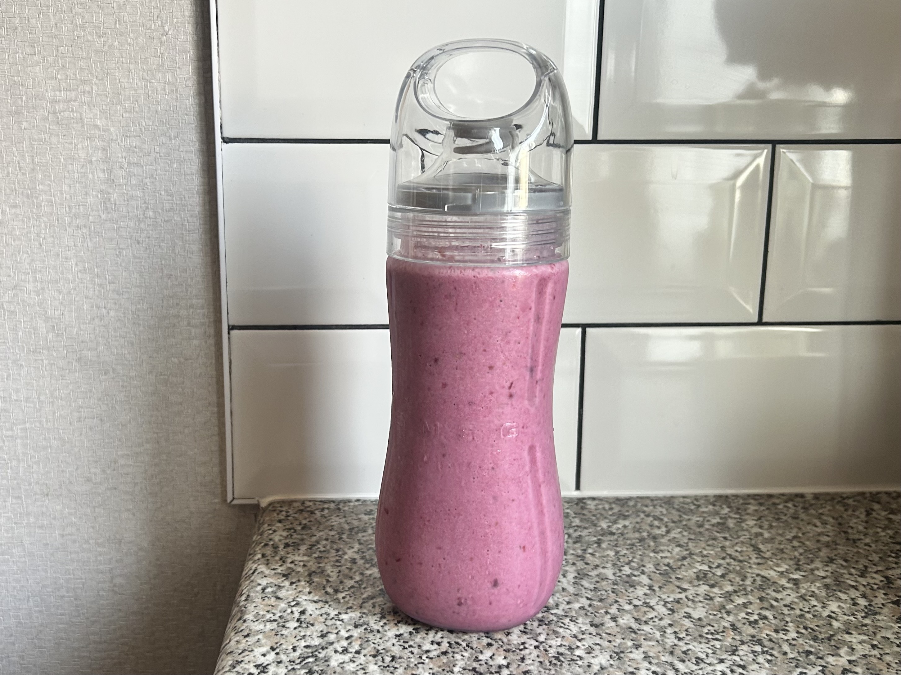 Smoothie made using the Smeg Personal Blender
