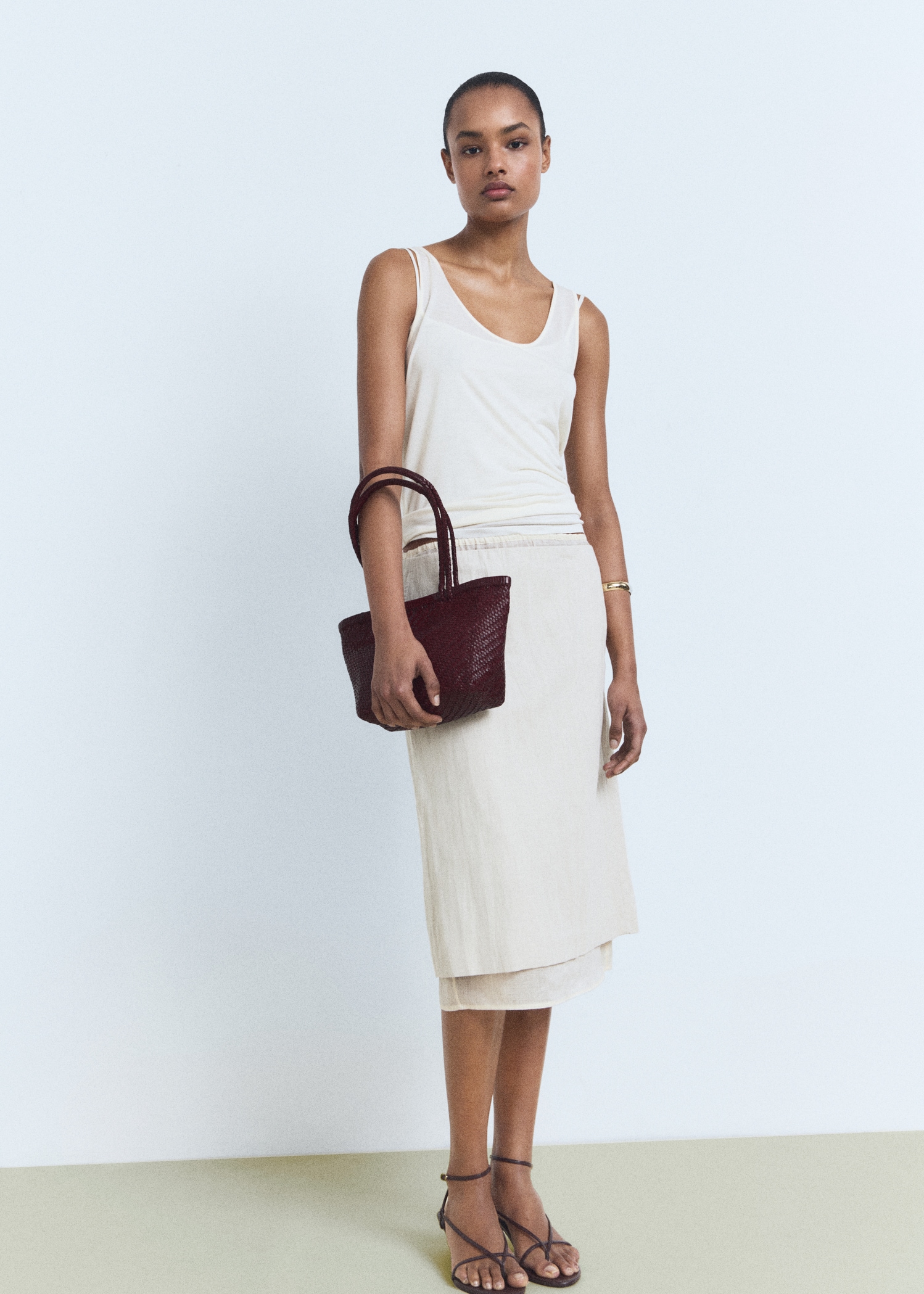 MANGO, Braided Leather Shoulder Bag - Women | Mango United Kingdom