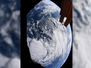 NASA astronaut Christina Koch captured this image of tropical storm Barry on July 11, 2019.