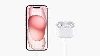 AirPods Pro 2 being charged by iPhone over USB-C