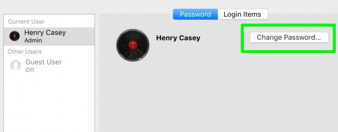 mac keeps asking for password to make changes