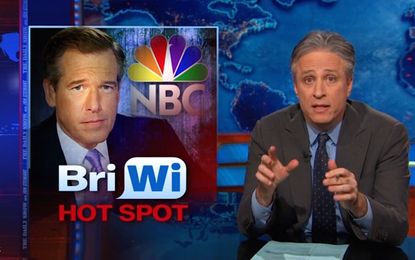 Jon Stewart thinks the media is being disingenous with Brian Williams