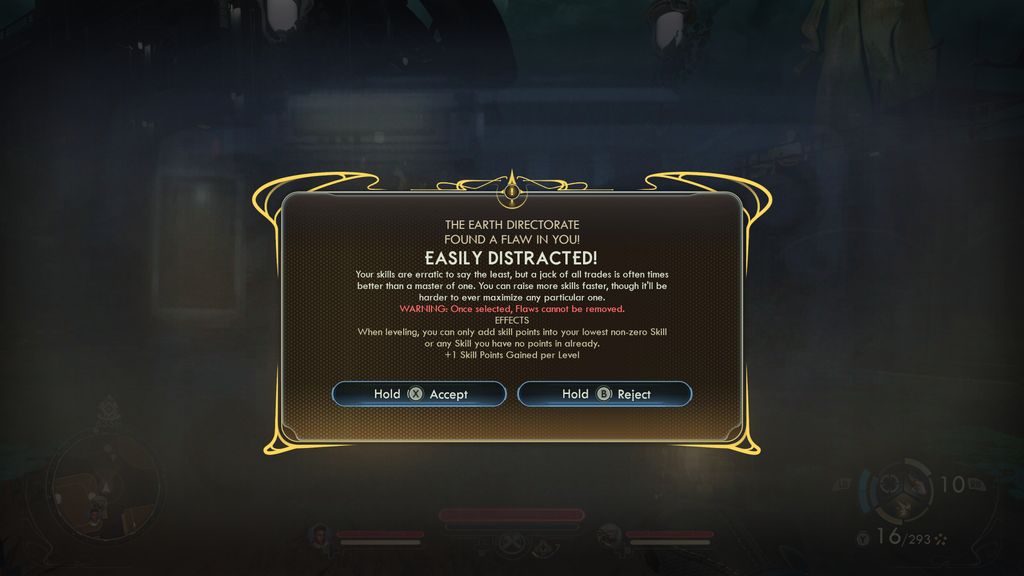 A Flaw option in The Outer Worlds 2