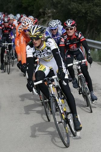 Peter Velits (HTC-Columbia) does his fair share of the work.