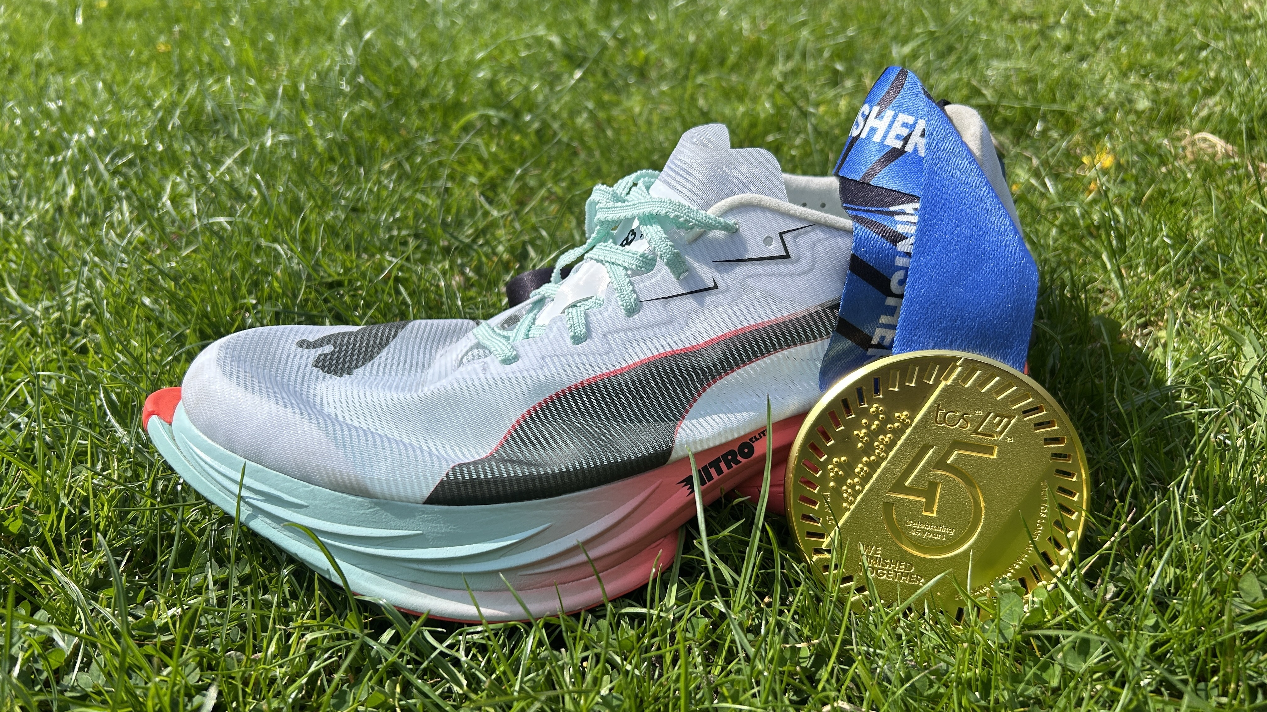 Puma Fast-R Nitro Elite 3 and London Marathon medal