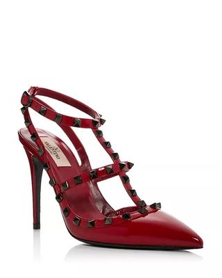 Valentino Garavani, Rockstud Cage Leather Pumps 