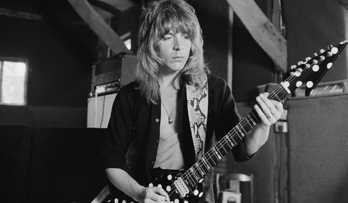 Randy Rhoads at Ridge Farm Studio in 1980