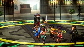 A screenshot of the upcoming Switch game, Suikoden I&II HD Remaster.