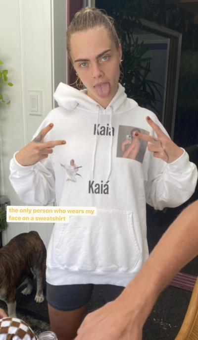 kaia gerber cara delevingne instagram