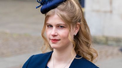 Lady Louise Windsor's historic honor revealed. She's seen here at the memorial service for the Duke of Edinburgh