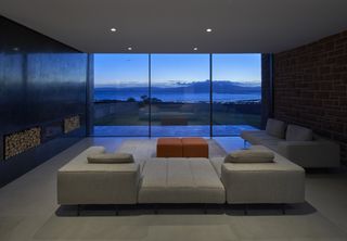 View from inside House for a Chemist looking out over the coast