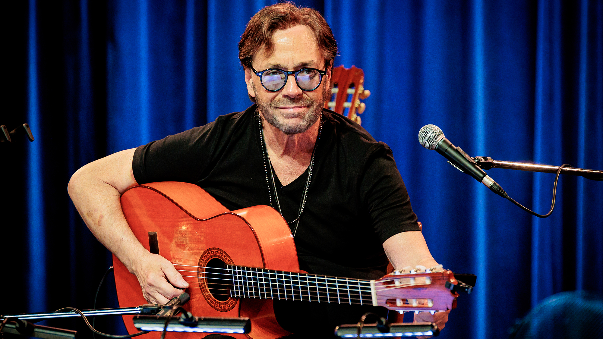 MILAN, ITALY - JUNE 05: Al Di Meola performs at Blue Note on June 05, 2024 in Milan, Italy.