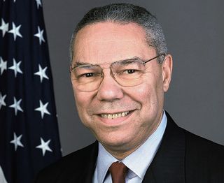 Colin Powell in 2001 as U.S. Secretary of State