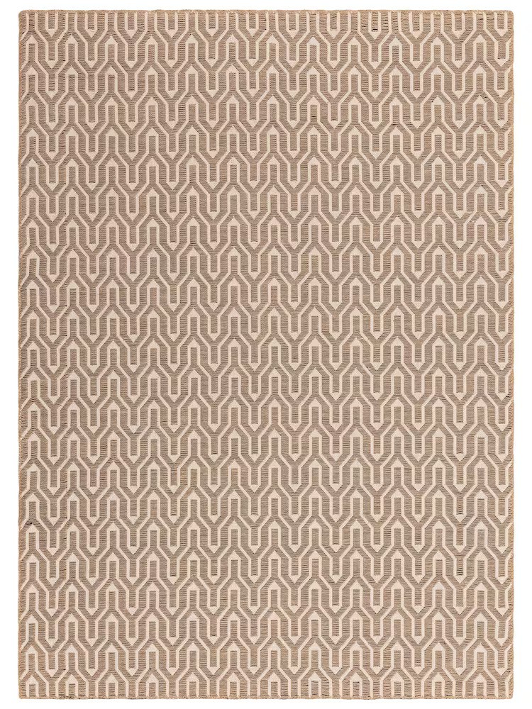 Jute lattice area rug