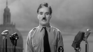 Charlie Chaplin in The Great Dictator