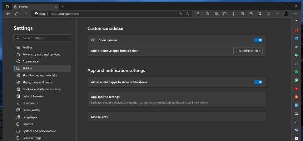 Microsoft is working on new Sidebar options for Edge | Windows Central