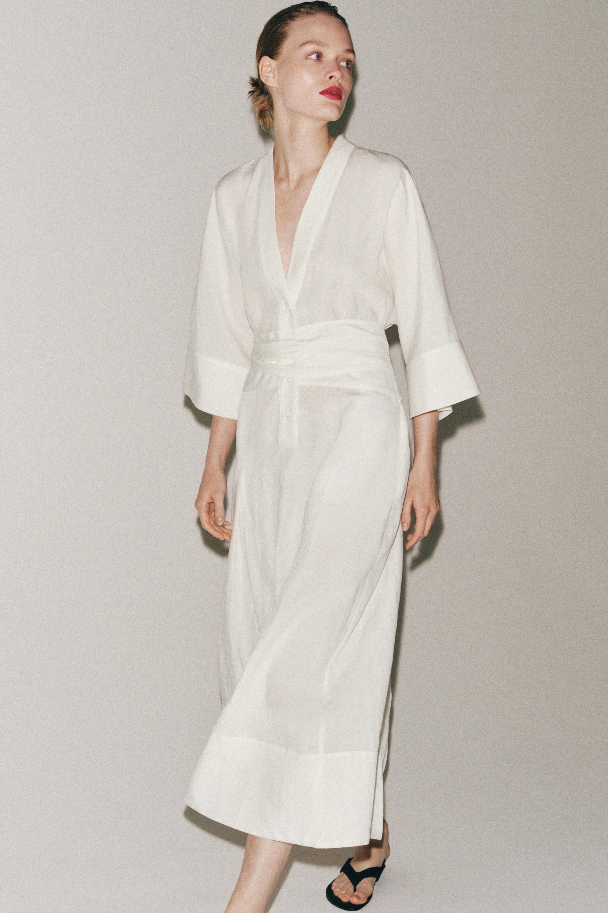 Zw Collection Midi Dress With Belt