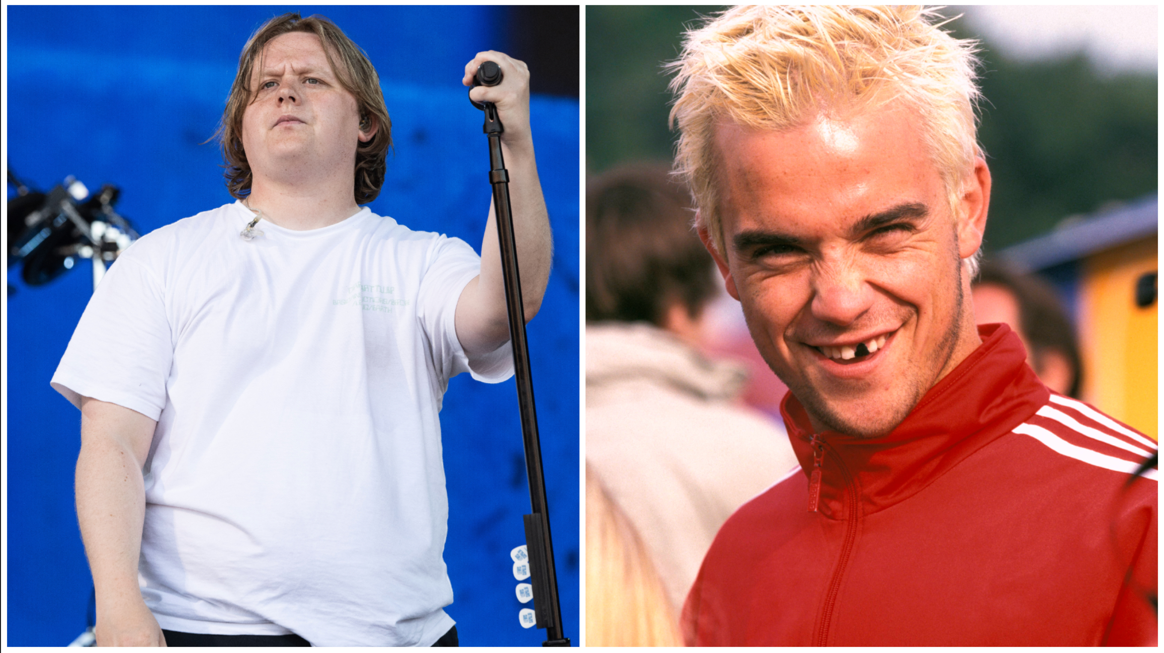 Lewis Capaldi and Robbie Williams