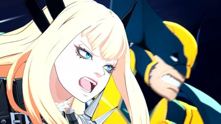 Magik and Wolverine charge into a fight
