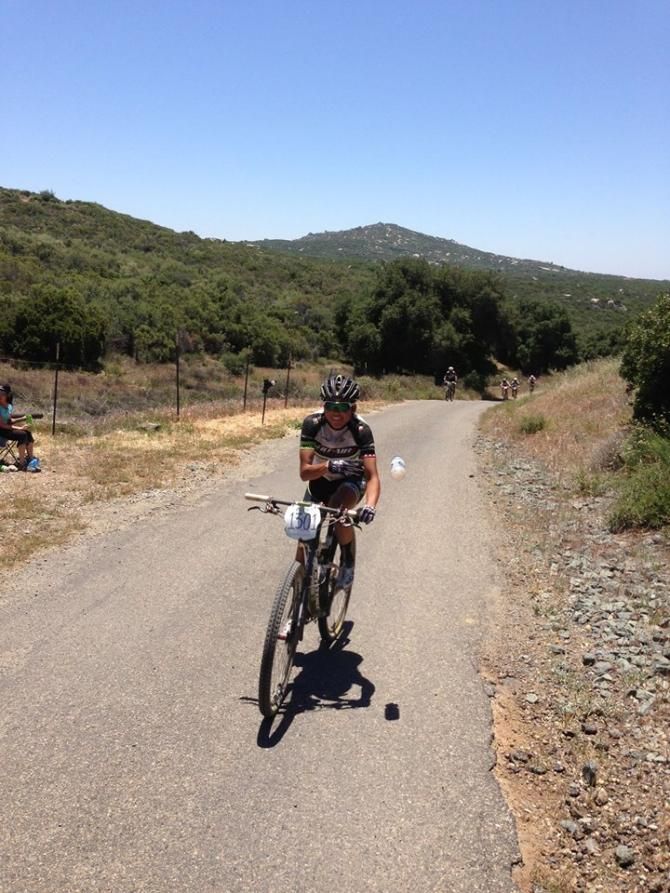 Pua Mata (Sho-Air/Cannondale) way out in front at the Sagebrush Safari