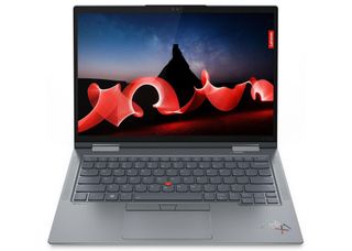 Lenovo ThinkPad X1 Yoga Gen 8 valkoisella taustalla