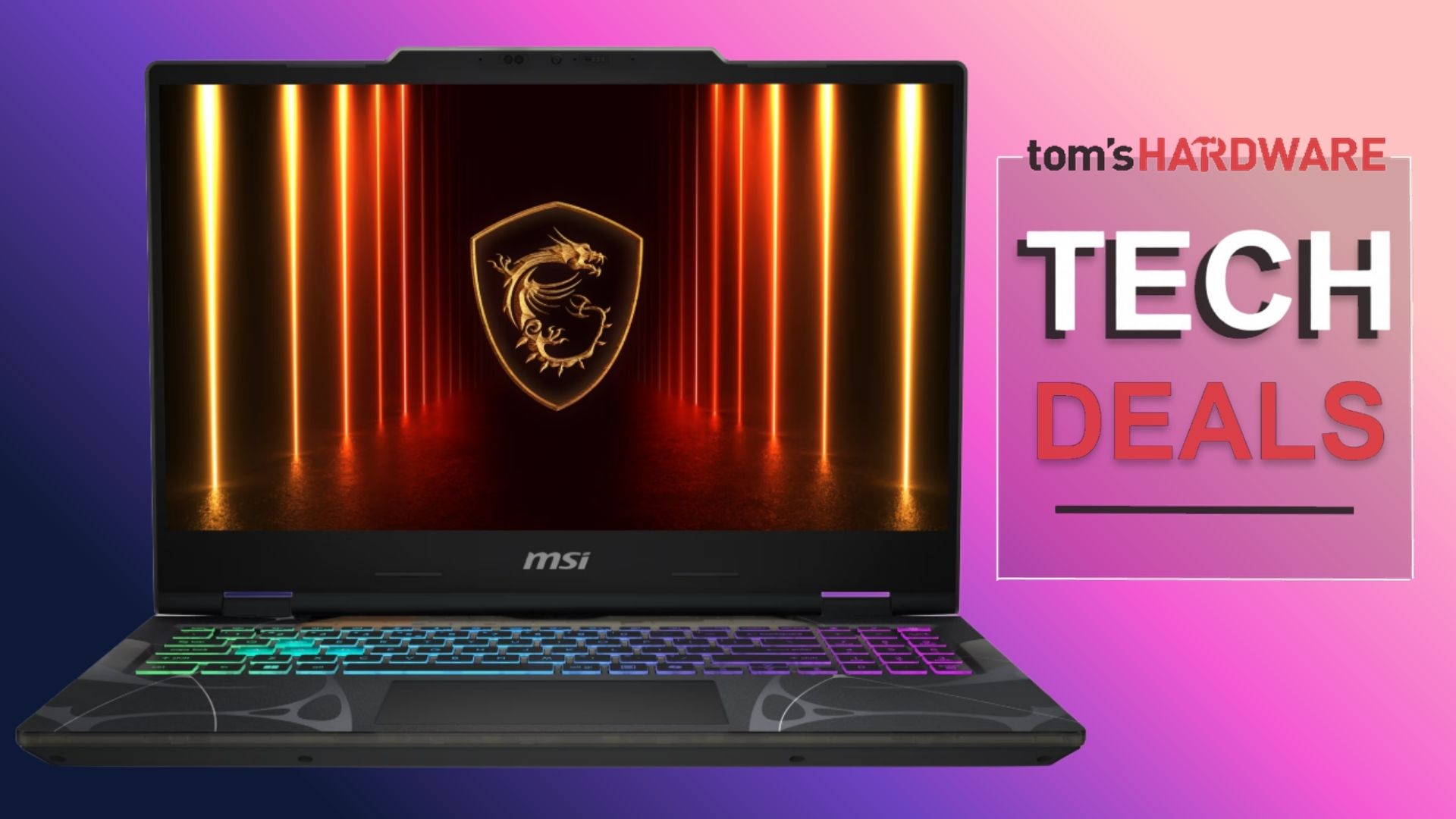 MSI Cyborg 15 2026 next to the Tech Deals logo.