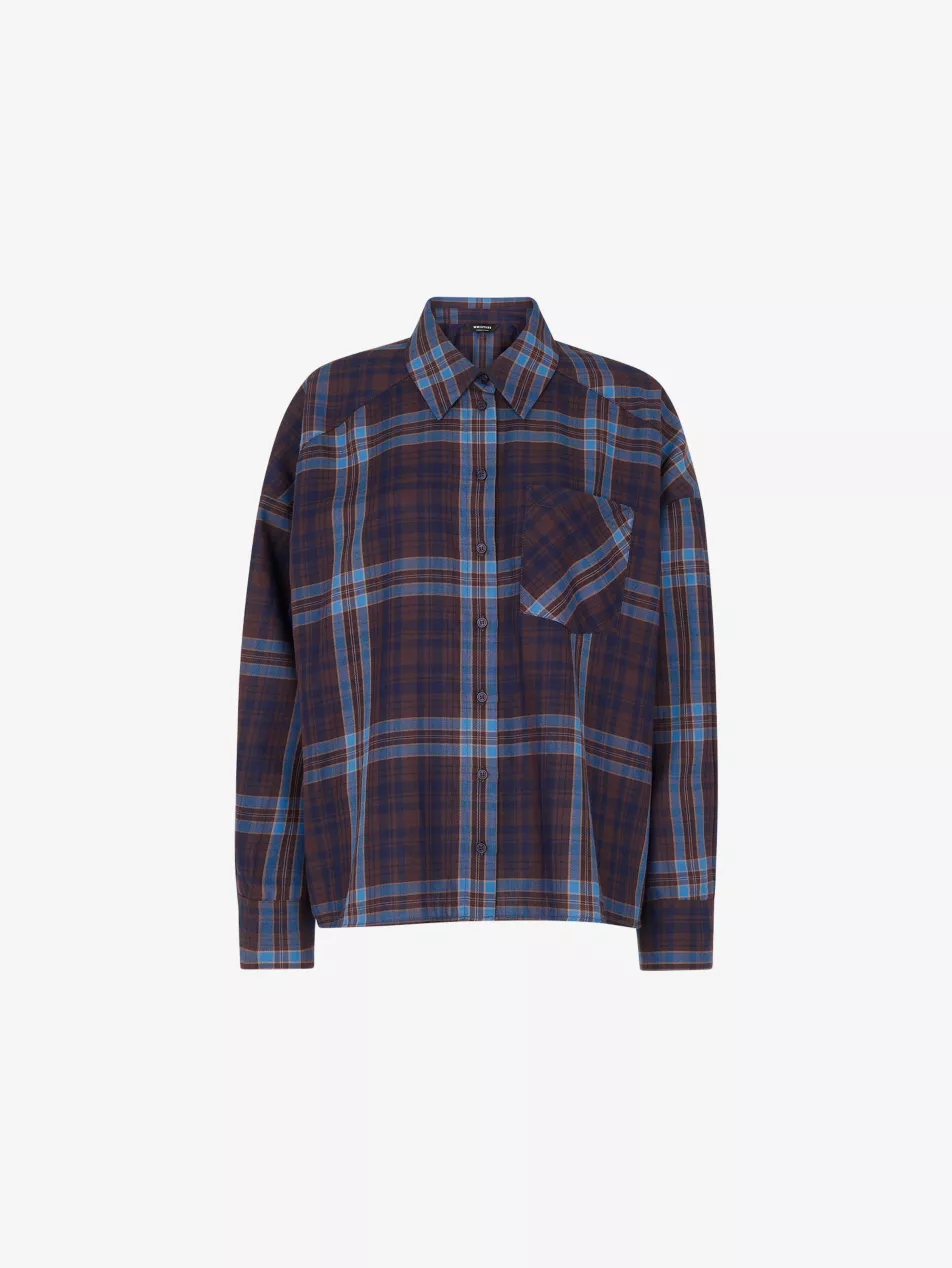 Checked Brushed Cotton Shirt - 6