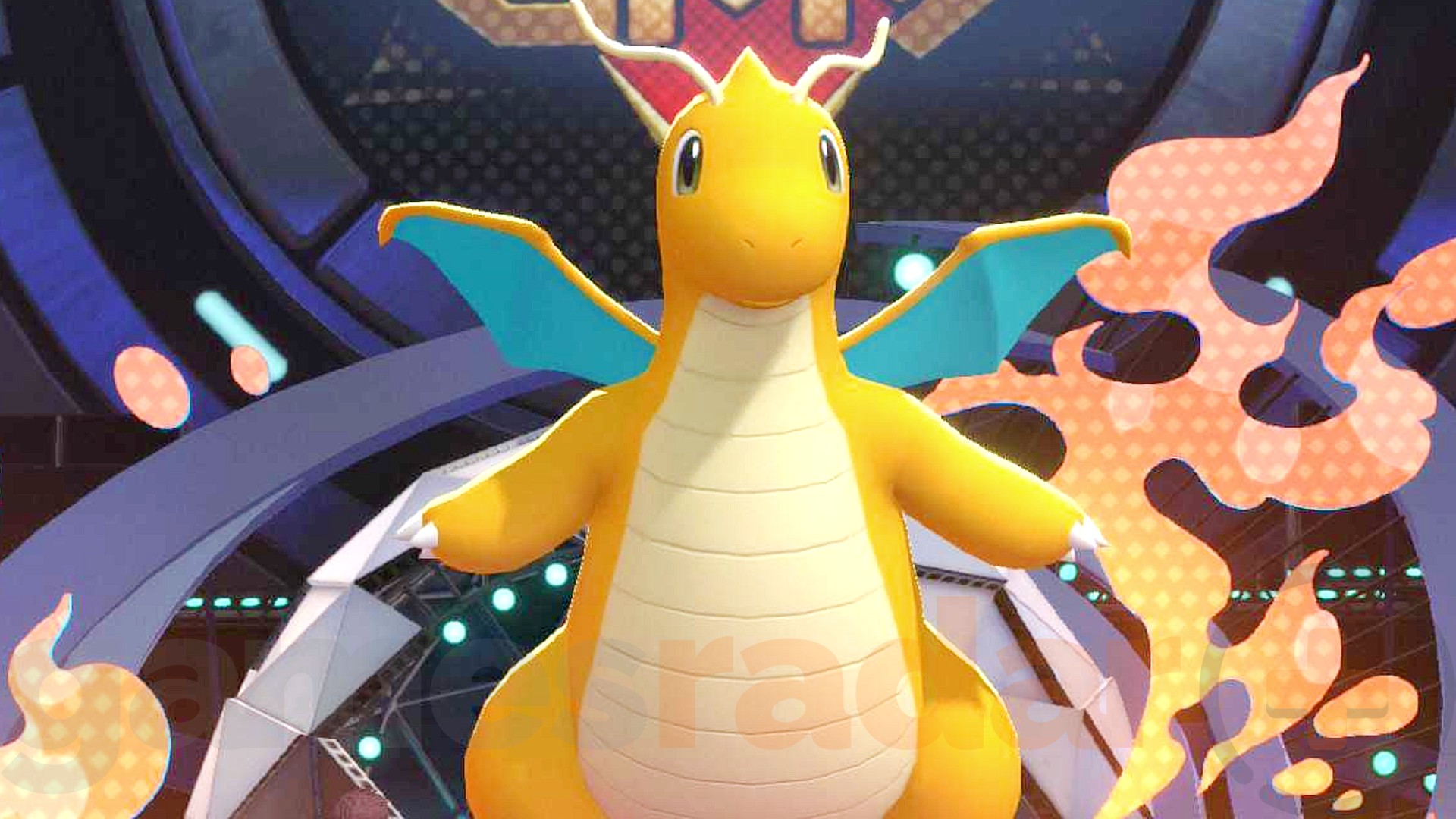 Dragonite gets brought into battle in Pokemon Champions