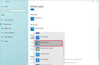 Windows 10 set Chrome default browser