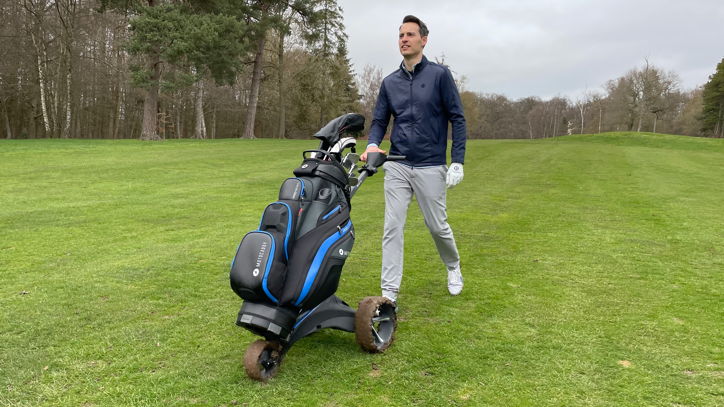 Motocaddy S5 GPS Electric Trolley testing