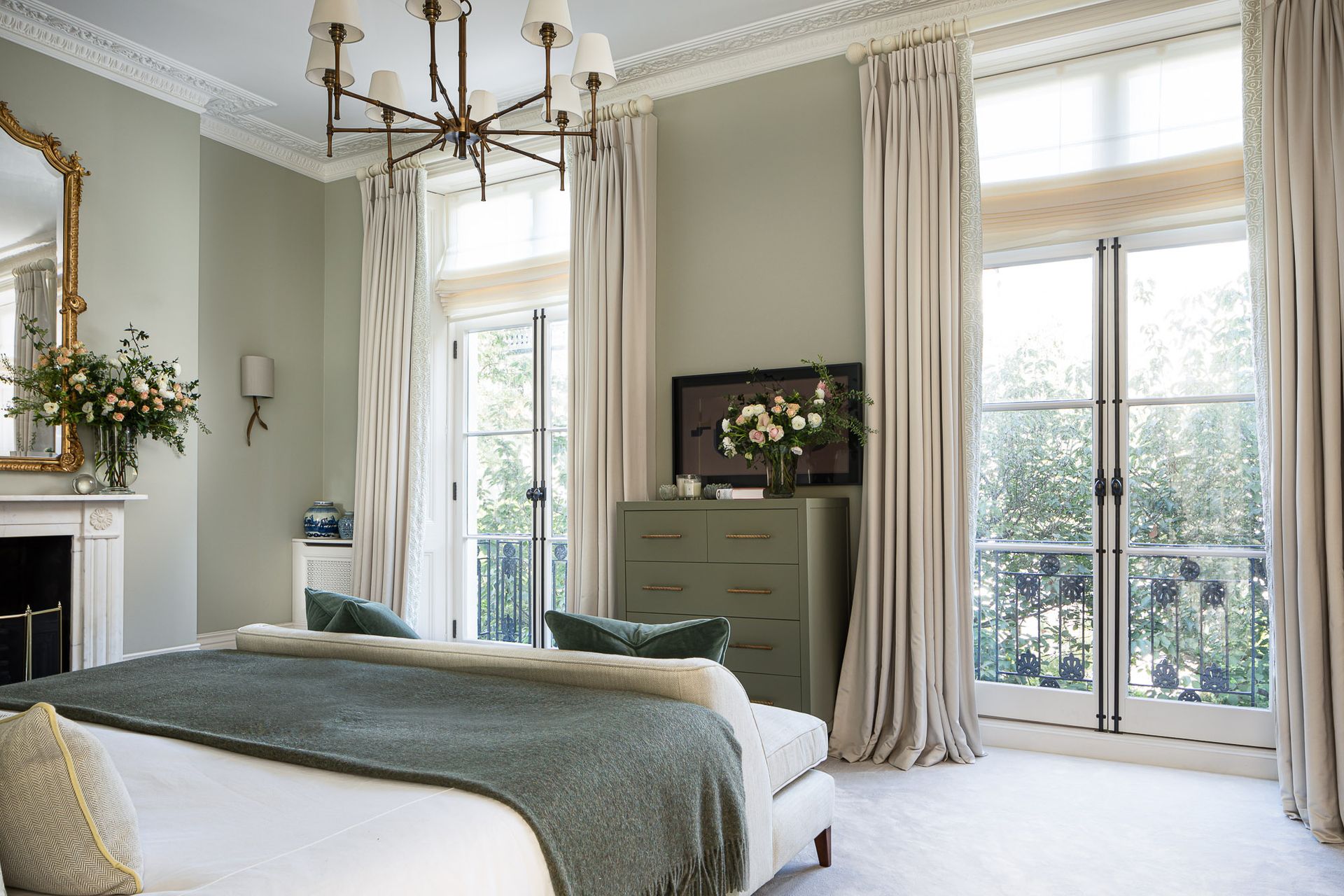 bedroom with french doors
