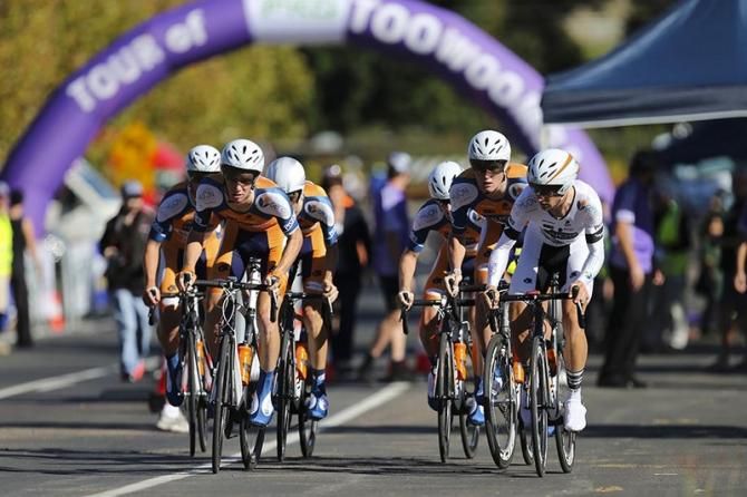 The team from Huon - Genesys during the Tour of Toowoomba TTT