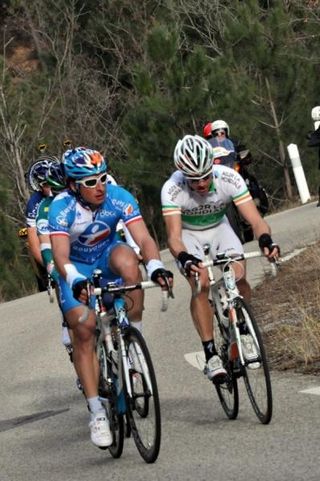 Fedrigo (Bbox Bouygues) and Nicholas Roche (AG2r La Mondiale)