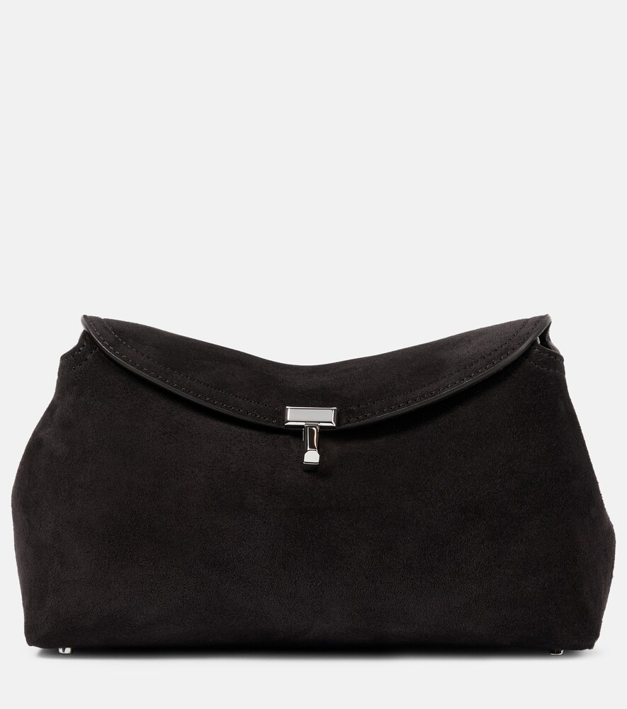 T-Lock Suede Clutch