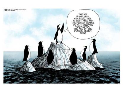 Editorial cartoon climate change