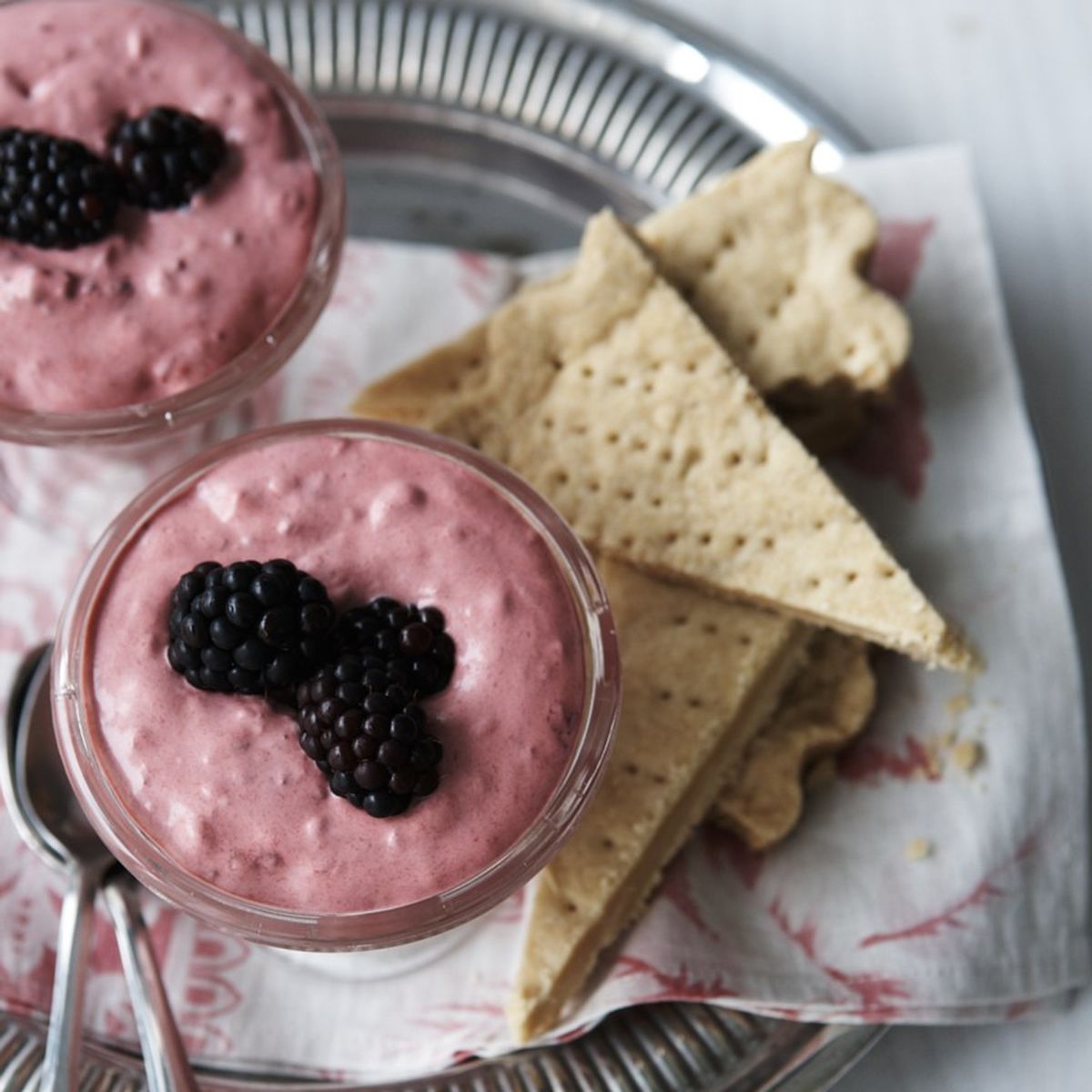 Blackberry Fool With Homemade Shortbread | Dessert Recipes | Woman & Home