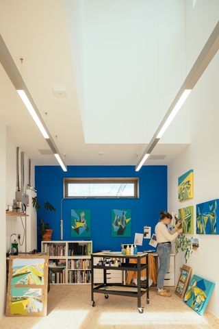 A printmakers studio.