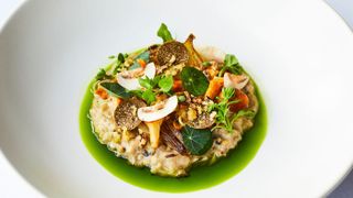 The risotto was ‘absolutely stunning’ at Gidleigh Park
