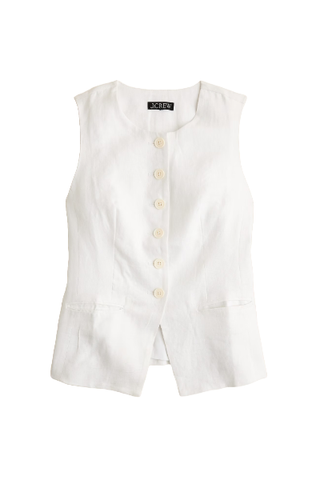 Cutaway Vest Top in Linen