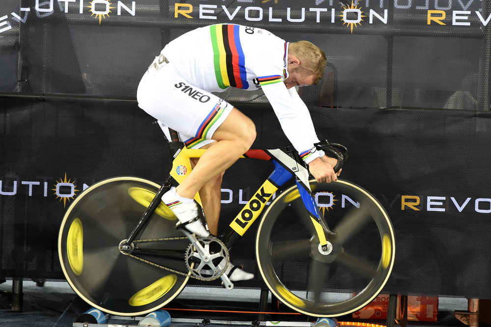 Francois Pervis on the rollers at Revolution in London, 2014. Image: Andy Jones