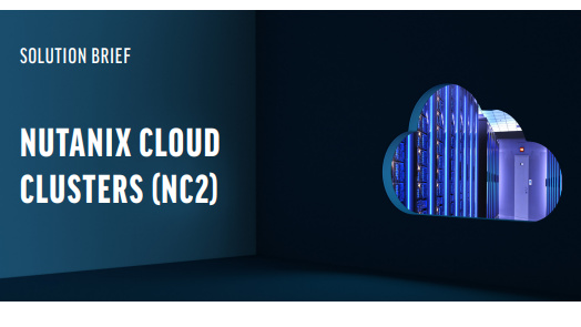 A solution brief from Nutanix covering how to gain comprehensive visibility into your entire hybrid cloud environment with digital image of a cloud