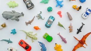 collection of plastic toys