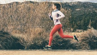 female trail runner