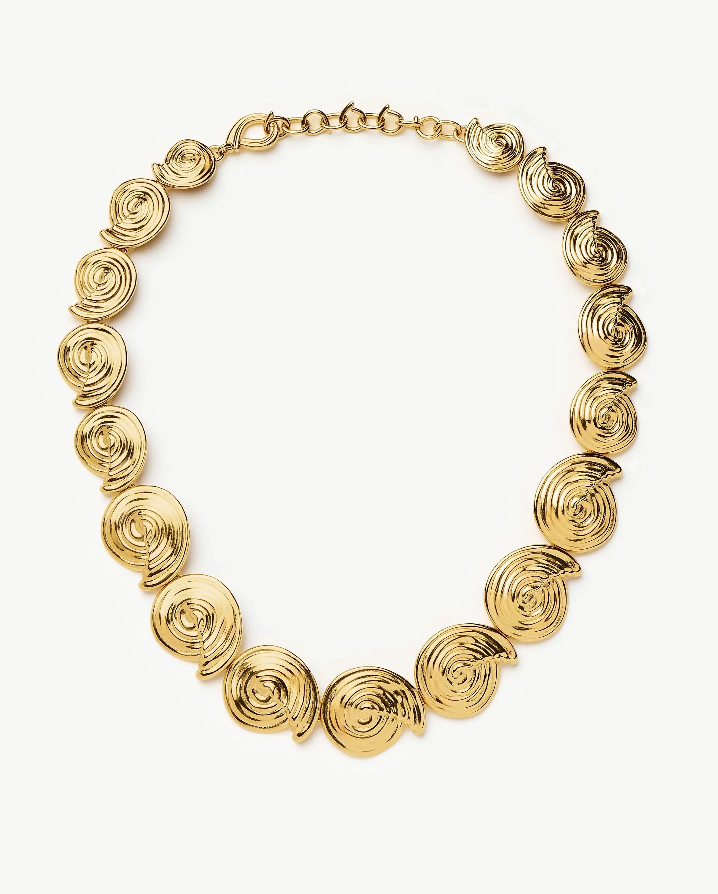 Spiral Statement Chain Necklace | 18ct Gold Plated