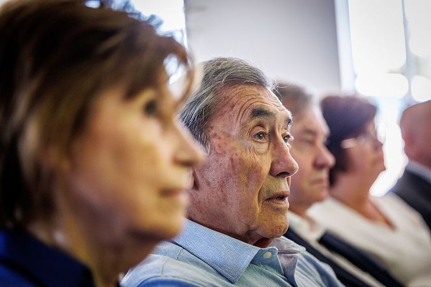 Eddy Merckx during the celebrations for his 80th birthday 