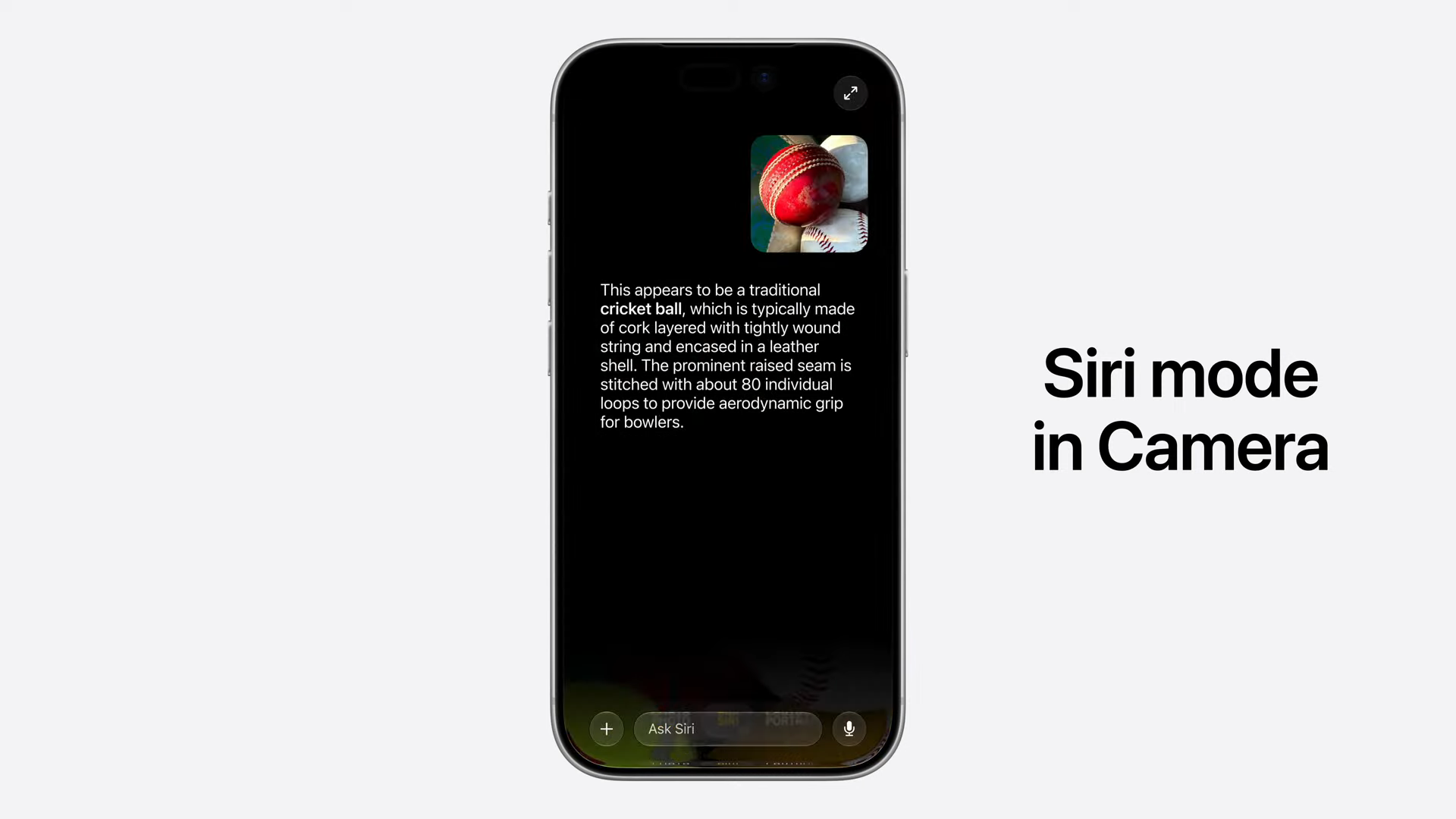 Siri mode in Camera at WWDC 2026