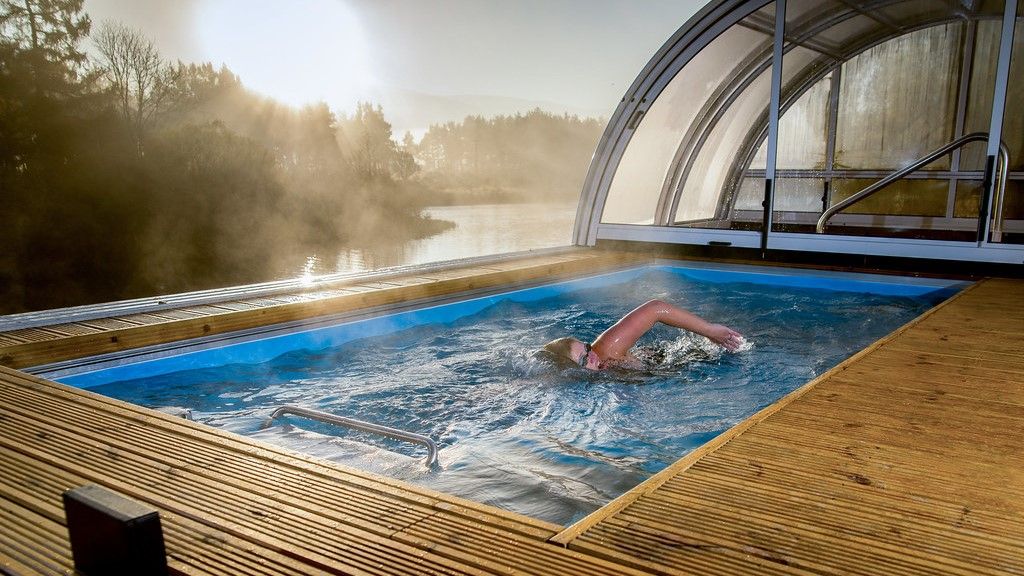 Are swim spas heated? 