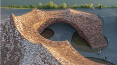 Sculptural, wave-like exterior of UCCA Clay Museum Kengo Kuma, shortlisted for Brick Award 26