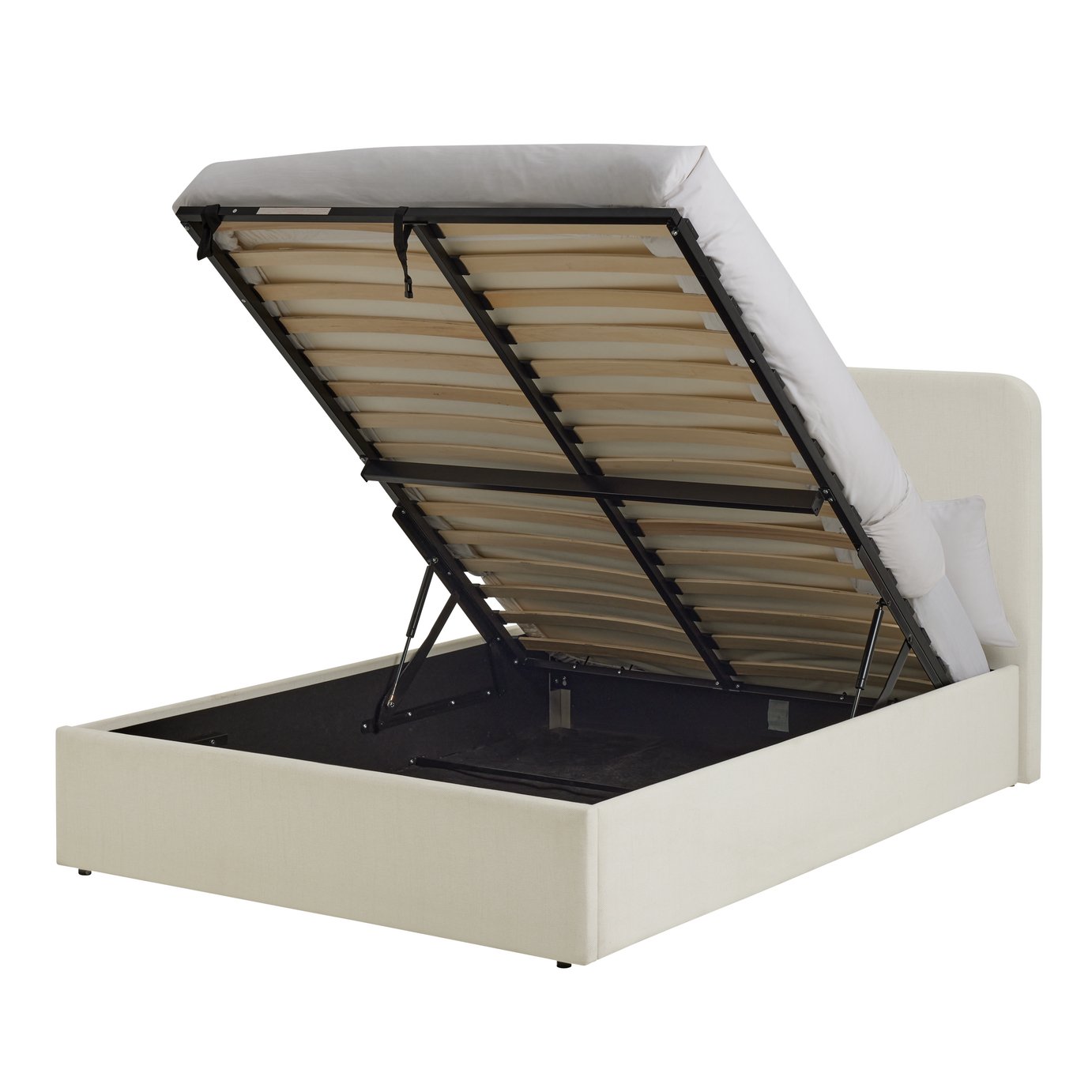Habitat Chadwell Double End Lift Ottoman Bed - Natural